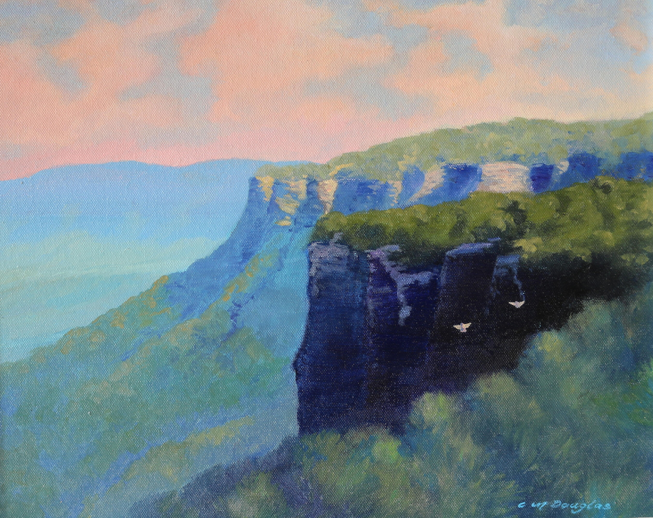 Morning Light Blue Mountains (47h x 56w) $595 (SOLD)