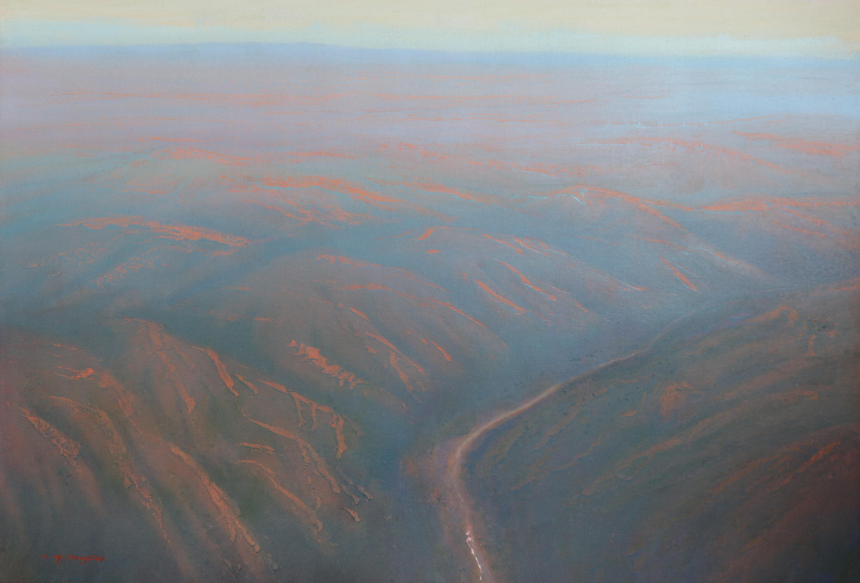 Haze Over Tasmania (74h x106w) $1950