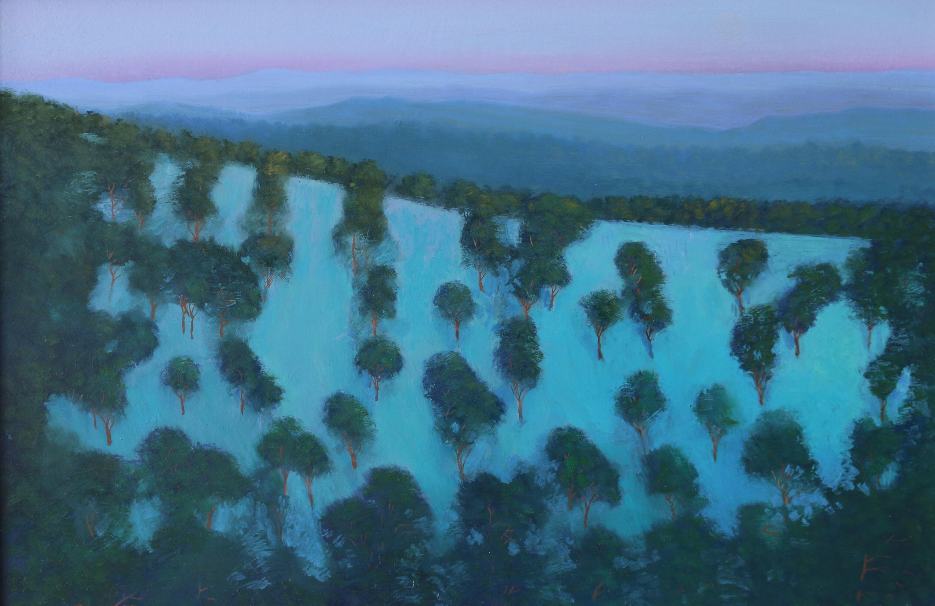 Dusk over the Victorian Ranges (53h x 72w) $1150